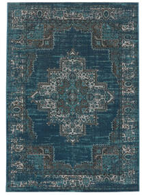 Vintage Vega - Petrol/Turquesa Tapete 160X230 Moderno Azul Escuro/Cinzento Claro ( Turquia)
