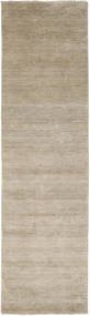 Handloom fringes - Light Grey / Beige carpet CVD16591