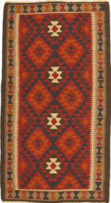 Kilim Maimane Rug 107X196 Authentic
 Oriental Handwoven Rust Red/Dark Brown (Wool, Afghanistan)