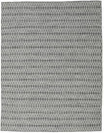 Kilim Long Stitch - Noir/Gris Tapis 190X240 Moderne Tissé À La Main Gris Clair/Gris Foncé (Laine, Inde)