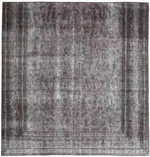 Colored Vintage Matto 285X295 Moderni Käsinsolmittu Neliö Vaaleanharmaa/Vaaleanvioletti/Tummanharmaa Isot (Villa, Pakistan)