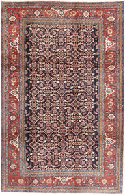 Hamadan Alfombra 207X325 Oriental Hecha A Mano Marrón/Violeta (Lana, Persia/Irán)