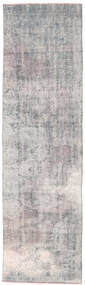 Colored Vintage Teppich
 84X300 Echter Moderner Handgeknüpfter Läufer Hellgrau/Weiß/Creme (Wolle, Türkei)