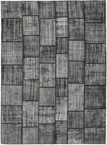 Patchwork 러그 255X352 정품
 모던 수제 다크 그레이/라이트 그레이 대형 (울, 터키)