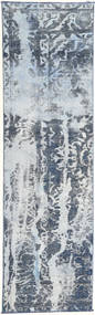 Colored Vintage Matta 72X283 Äkta Modern Handknuten Hallmatta Ljusblå/Ljusgrå (Ull, Persien/Iran)