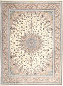 Isfahan Silk Warp Rug 315X420 Authentic
 Oriental Handknotted Light Grey/Beige/Light Brown Large (Wool/Silk, Persia/Iran)