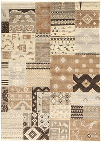 Himalaya Tapete 169X236 Moderno Feito A Mão Castanho Claro/Bege (Lã, Índia)