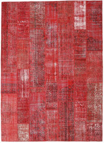 Patchwork Rug 253X352 Authentic
 Modern Handknotted Dark Red/Crimson Red/Rust Red Large (Wool, Turkey)