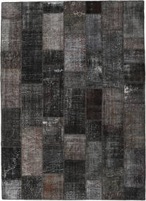 Patchwork 러그 273X375 정품
 모던 수제 다크 그레이/블랙 대형 (울, 터키)