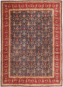 Tabriz Patina Szőnyeg 290X397 Keleti Csomózású Sötétpiros/Sötétlila Nagy (Gyapjú, Perzsia/Irán)
