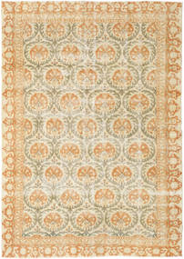 Colored Vintage Tæppe 207X289 Ægte Moderne Håndknyttet Mørk Beige/Lysebrun/Beige (Uld, Tyrkiet)