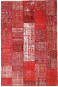 Patchwork Tappeto 202X305 Moderno Fatto A Mano Rosso Scuro/Ruggine/Rosso (Lana, Turchia)