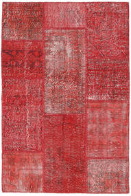 Patchwork Sag 122X182 Autentični
 Moderni Ručno Uzlan Tamnocrvena/Hrđavo Crvena (Vuna, Turska)