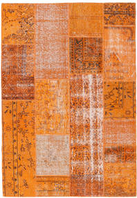 Patchwork Dywan 160X231 Nowoczesny Tkany Ręcznie Pomarańczowy/Czerwony (Wełna, Turcja)