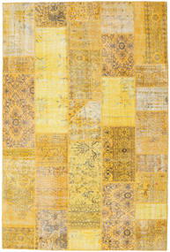 Patchwork Tapete 202X302 Moderno Feito A Mão Amarelo/Castanho Claro (Lã, Turquia)