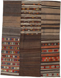 Kilim Patchwork 러그 178X234 정품
 모던 수제 다크 브라운/라이트 브라운 (울, 터키)