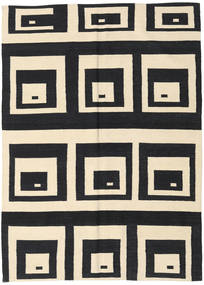 Kilim Modern 러그 149X205 정품
 모던 수제 블랙/베이지 (울, 인도)