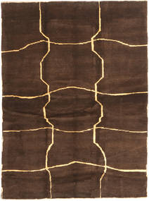Gabbeh Persan Tapis 153X208 Moderne Fait Main Marron Foncé/Marron (Laine, Perse/Iran)