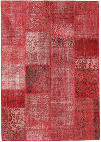Patchwork Rug 162X231 Authentic
 Modern Handknotted Crimson Red/Dark Red (Wool, Turkey)