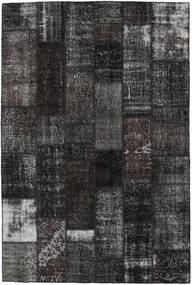 Patchwork Rug 201X303 Authentic
 Modern Handknotted Black/Dark Grey (Wool, Turkey)