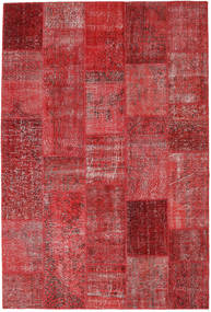 Patchwork Covor 201X299 Modern Lucrat Manual Roșu-Închis/Roşu (Lână, Turcia)