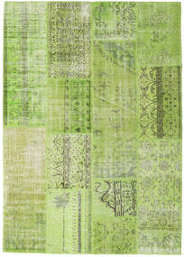 Patchwork Rug 216X229 Authentic
 Modern Handknotted Light Green/Olive Green (Wool, Turkey)