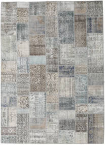 Patchwork 러그 253X353 정품
 모던 수제 라이트 그레이/다크 그레이 대형 (울, 터키)