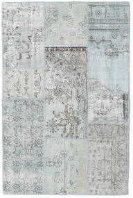 Patchwork Rug 120X180 Authentic
 Modern Handknotted Light Grey/Light Blue (Wool, Turkey)
