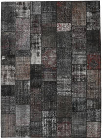 Patchwork Sag 273X374 Autentični
 Moderni Ručno Uzlan Tamnosmeđa/Tamnosiva Veliki (Vuna, Turska)