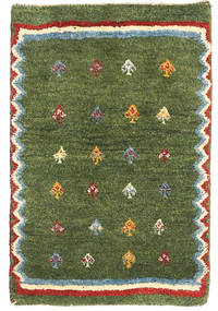 Gabbeh Persia Rug 58X88 Authentic Modern Handknotted Olive Green/Dark Green (Wool, Persia/Iran)