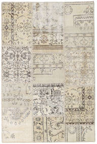 Patchwork Rug 119X180 Authentic
 Modern Handknotted Light Grey/Dark Beige (Wool, Turkey)