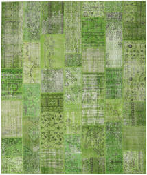Patchwork Alfombra 252X300 Moderna Hecha A Mano Verde Claro/Verde Oscuro Grande (Lana, Turquía)