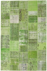 Patchwork Sag 202X301 Autentični
 Moderni Ručno Uzlan Svjetlozelena/Maslinasto Zelena (Vuna, Turska)