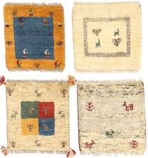 Γκάμπεθ Περσία Χαλι 40X40 Σύγχρονα Χειροποιητο Τετράγωνο Μπεζ/Λευκό/Κρεμ (Μαλλί, Περσικά/Ιρανικά)