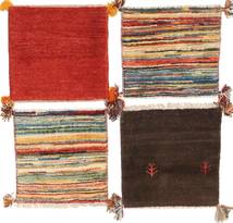 Gabbeh Persia Tæppe 40X40 Ægte Moderne Håndknyttet Kvadratisk Mørkebrun/Rust (Uld, Persien/Iran)