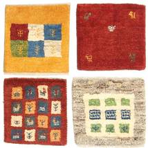Gabbeh Persia Tæppe 40X40 Ægte Moderne Håndknyttet Kvadratisk Rust/Beige (Uld, Persien/Iran)