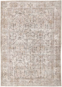 Colored Vintage Rug 214X296 Authentic
 Modern Handknotted White/Creme/Dark Grey/Light Grey (Wool, Turkey)