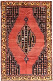 Hamadan Tapis 135X213 D'orient Fait Main Marron Foncé/Orange (Laine, Perse/Iran)