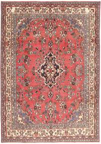 ハマダン パティナ 絨毯 203X298 オリエンタル 手織り ライトピンク/深紅色の (ウール, ペルシャ/イラン)