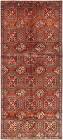 Hamadan Tapis 125X305 D'orient Fait Main Tapis Couloir Rouge Foncé/Rouille/Rouge (Laine, Perse/Iran)