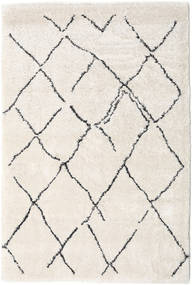 Shaggy Agadir - Off-Branco/Escuro Cinzento Tapete 200X300 Moderno Cinzento Claro/Bege/Branco/Creme ( Turquia)