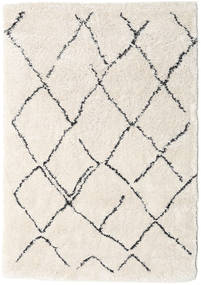 Shaggy Agadir - Off-White / Mørk Grå tæppe CVD19367