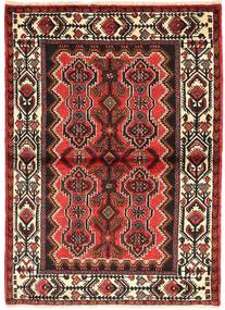 Hamadan Matta 110X155 Äkta Orientalisk Handknuten Mörkröd/Mörkbrun (Ull, Persien/Iran)