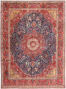 Tabriz Patina Koberec 295X390 Orientální Ručně Tkaný Tmavě Červená/Hnědá Velký (Vlna, Persie/Írán)