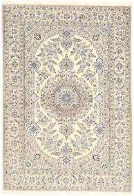 Nain 6La Tæppe 140X205 Ægte Orientalsk Håndknyttet Beige/Lysebrun (Uld/Silke, Persien/Iran)