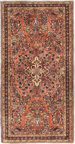 Sarouk 러그 66X130 정품
 오리엔탈 수제 브라운/라이트 브라운 (울, 페르시아/이란)