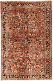 Sarouk 러그 130X203 정품
 오리엔탈 수제 브라운/다크 레드 (울, 페르시아/이란)