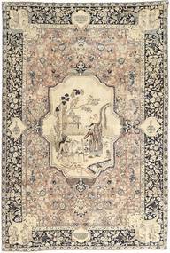 Tabriz Matta 195X290 Äkta Orientalisk Handknuten Ljusbrun/Beige (Ull, Persien/Iran)