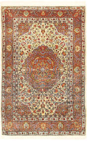 Herike Tu Dywan 80X123 Orientalny Tkany Ręcznie Beżowy/Brązowy (Jedwab, Turcja)