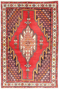 Hamadan Tapis 127X194 D'orient Fait Main Marron/Rouille/Rouge (Laine, Perse/Iran)